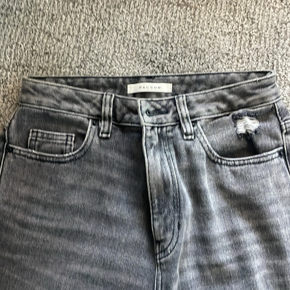 Dark gray ripped jeans - Picture 3 of 6